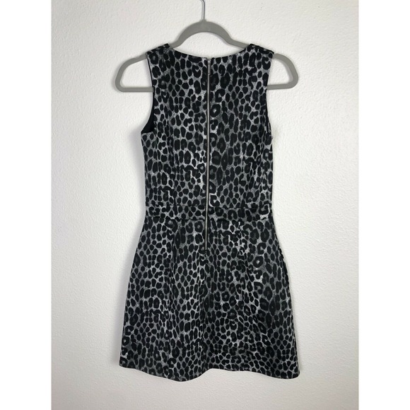 Michael Kors Women's Leopard-Print Scuba Dress Gunmetal Size Extra Small - Picture 6 of 8